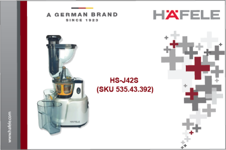 Häfele HS-J42S Slow Juicer – Large Size (SKU 535.43.392)